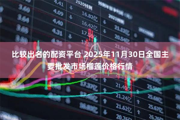 比较出名的配资平台 2025年11月30日全国主要批发市场榴莲价格行情